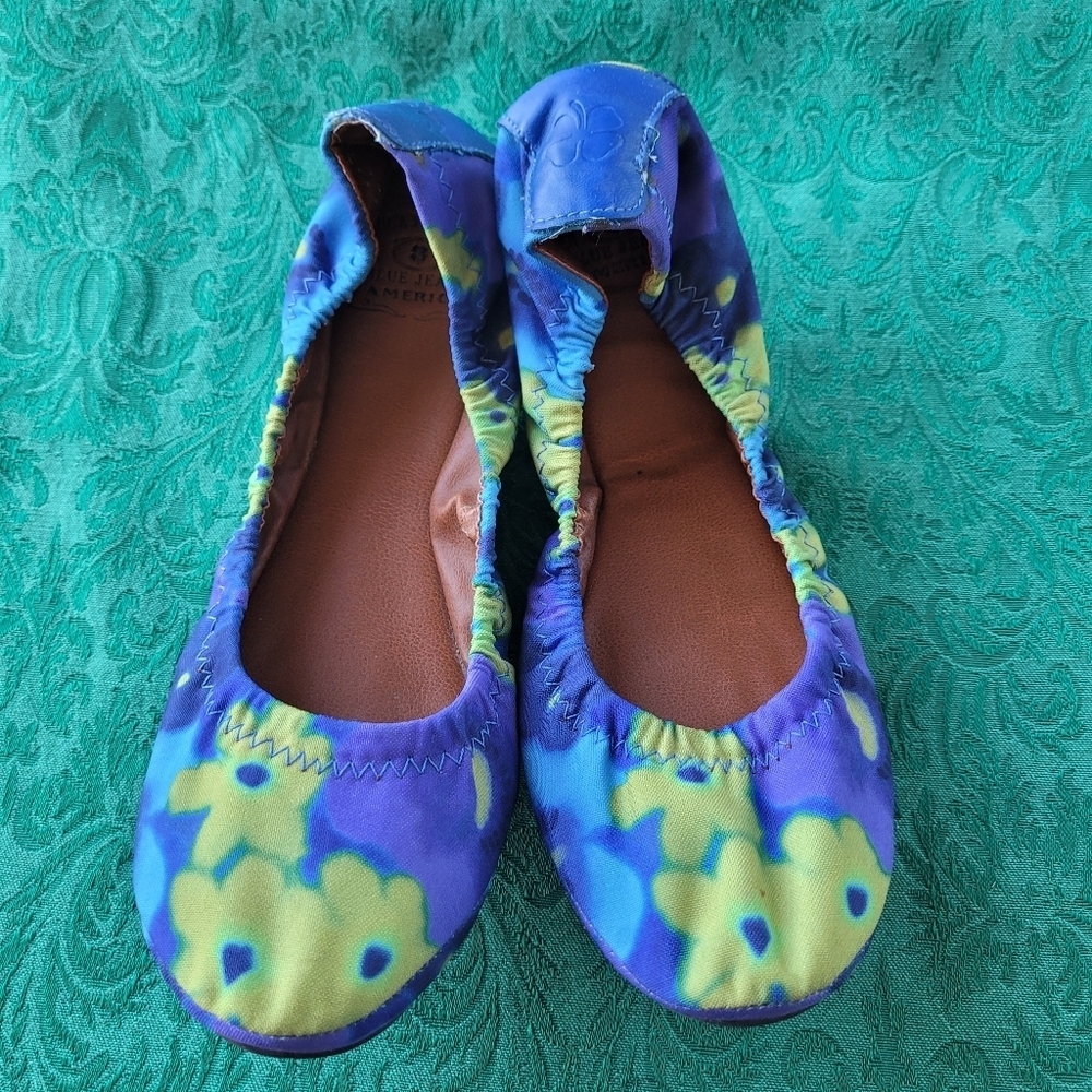 LUCKY BRAND Floral Ballet Flats Sz 7.5